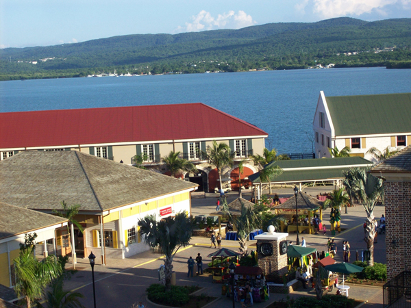 View from the ship of Falmouth, Jamaica